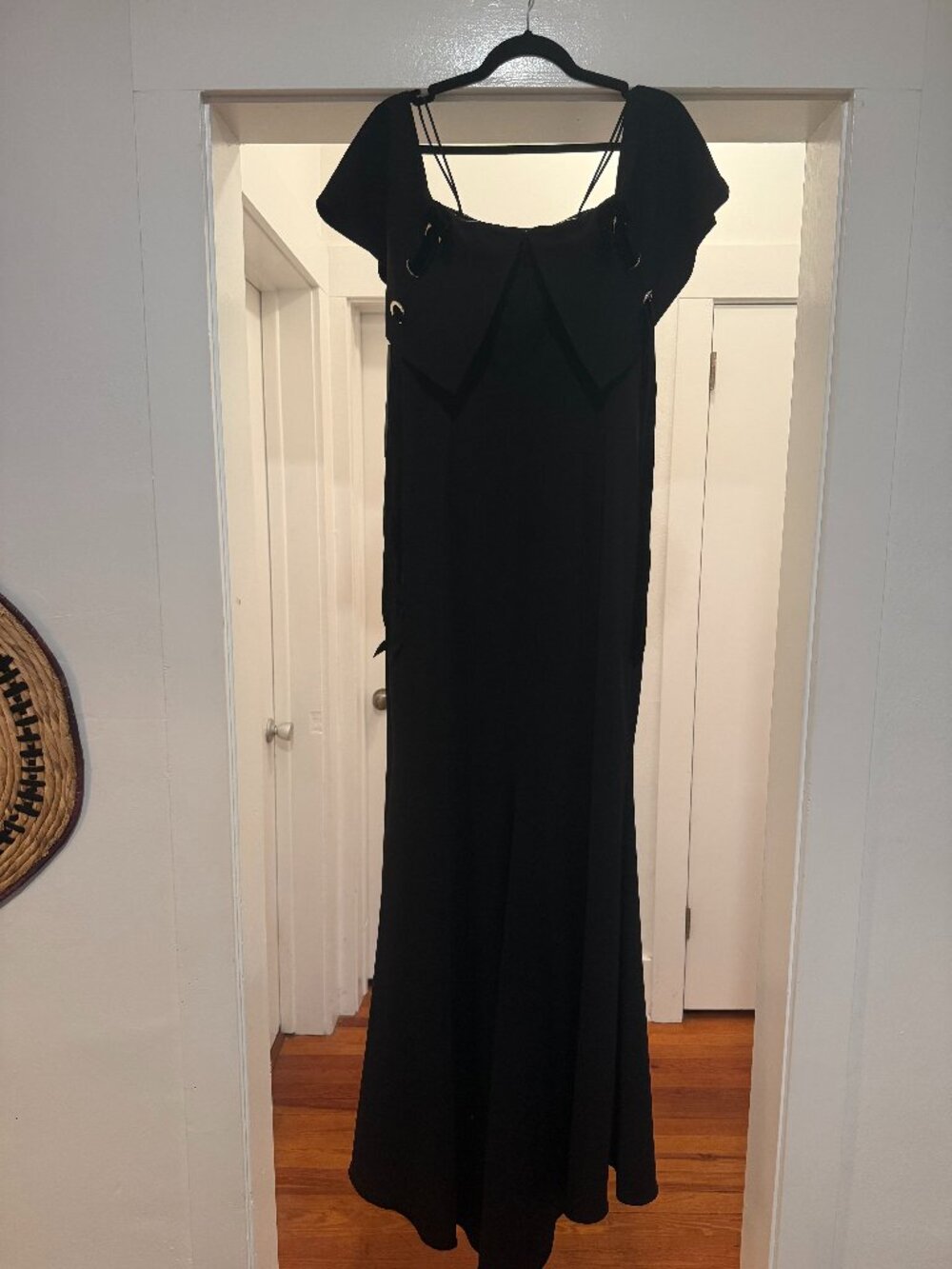 NWT Badgley Mischka Black Gown sz 10